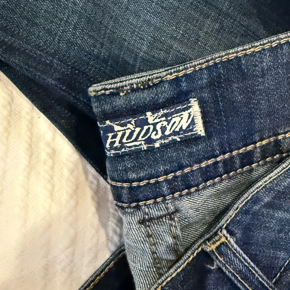 Hudson Jeans Blue Flare Wide Leg Denim - Picture 6 of 7